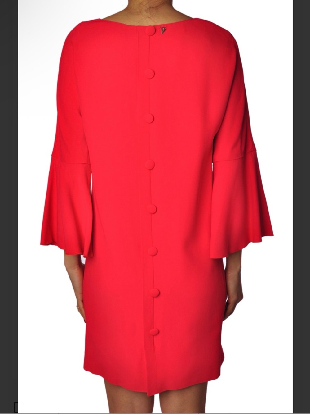 Dondup - Sz IT 44 - Mini Shift Dress with Bell Sleeves